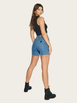 A Claudia Cut Off Georgia - Mid Vintage Blue