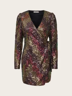 Ablina Wrap Dress - Multi Sequince