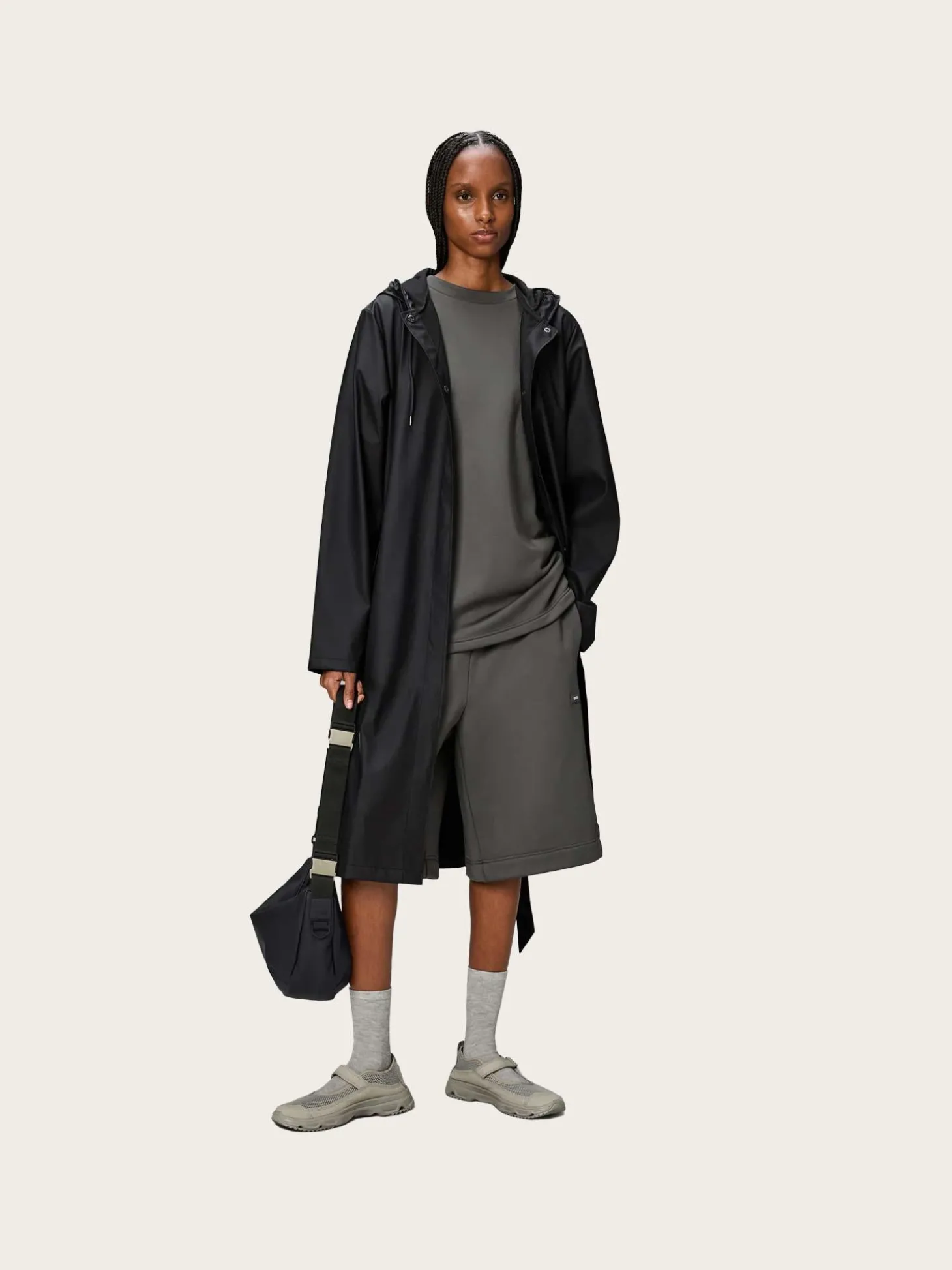 A-Line Longer W Jacket W3 - Black