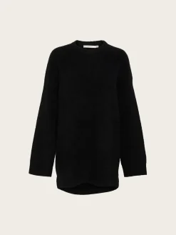 Alpha Long Pullover - Black