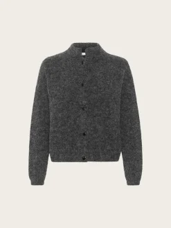 Alpha Short Cardigan - Charcoal Melange