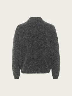 Alpha Short Cardigan - Charcoal Melange