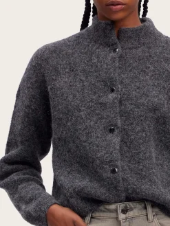 Alpha Short Cardigan - Charcoal Melange