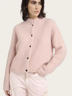 Alpha Short Cardigan - Rose Grey Melange