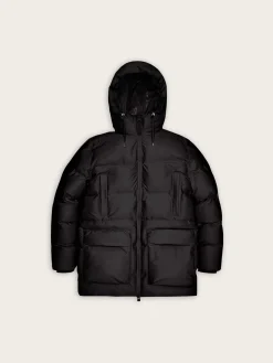 Alta Long Puffer Cargo Jacket W3T4 - Black