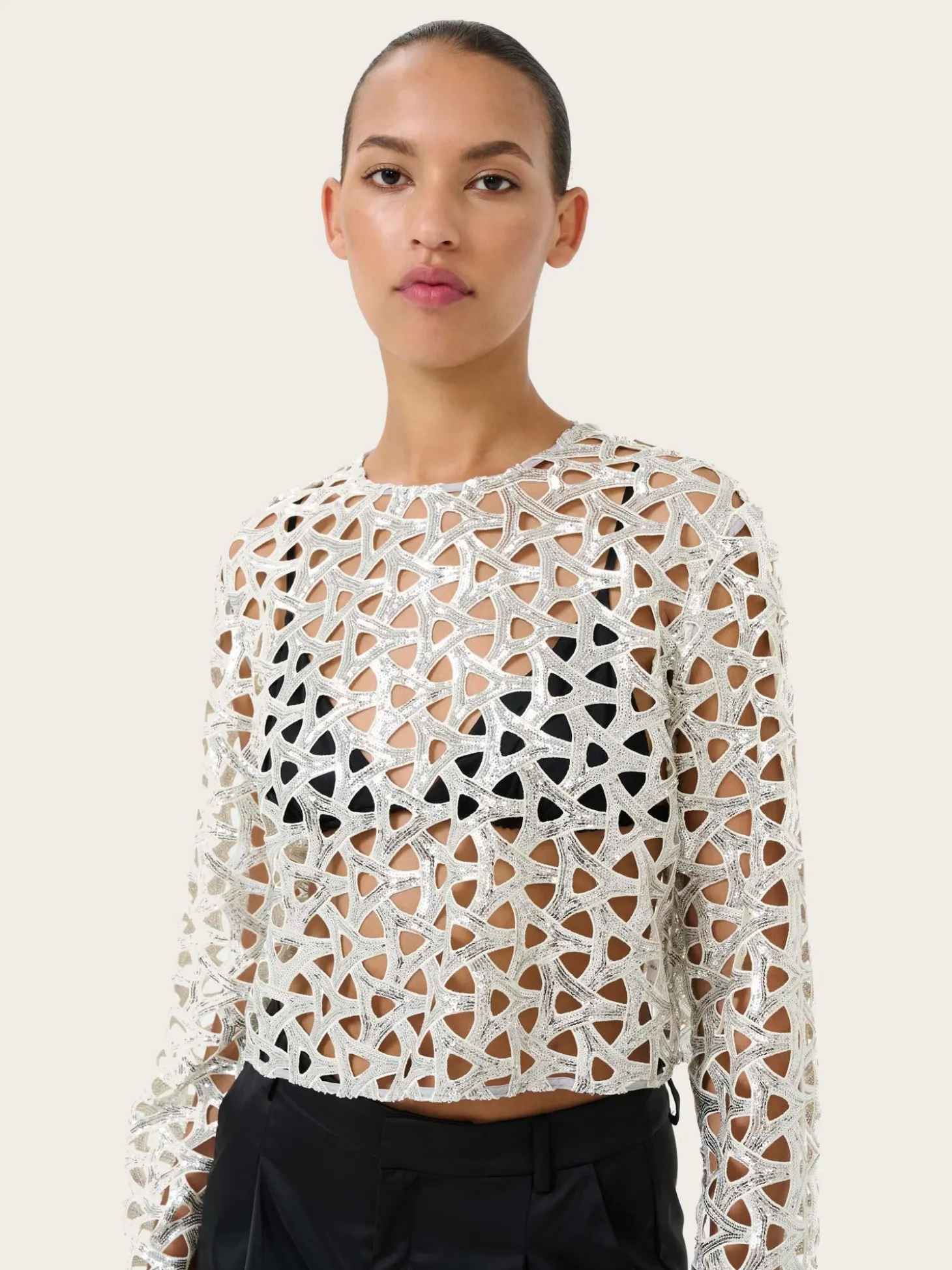 Amelia ls Blouse - Silvershine