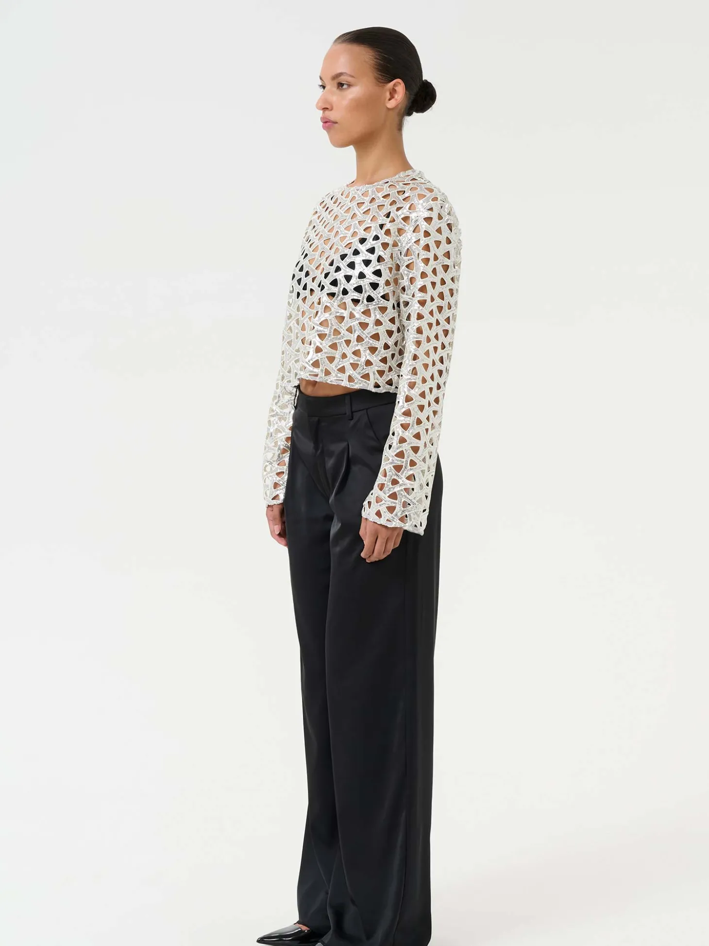 Amelia ls Blouse - Silvershine