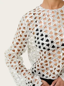 Amelia ls Blouse - Silvershine