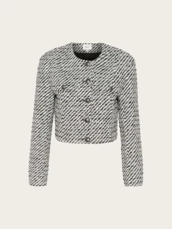 Amilina Jacket - Blacknwhite Lurex