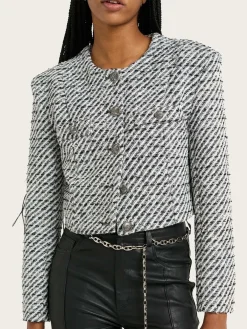 Amilina Jacket - Blacknwhite Lurex