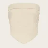 Antibes Strapless Top - Sand