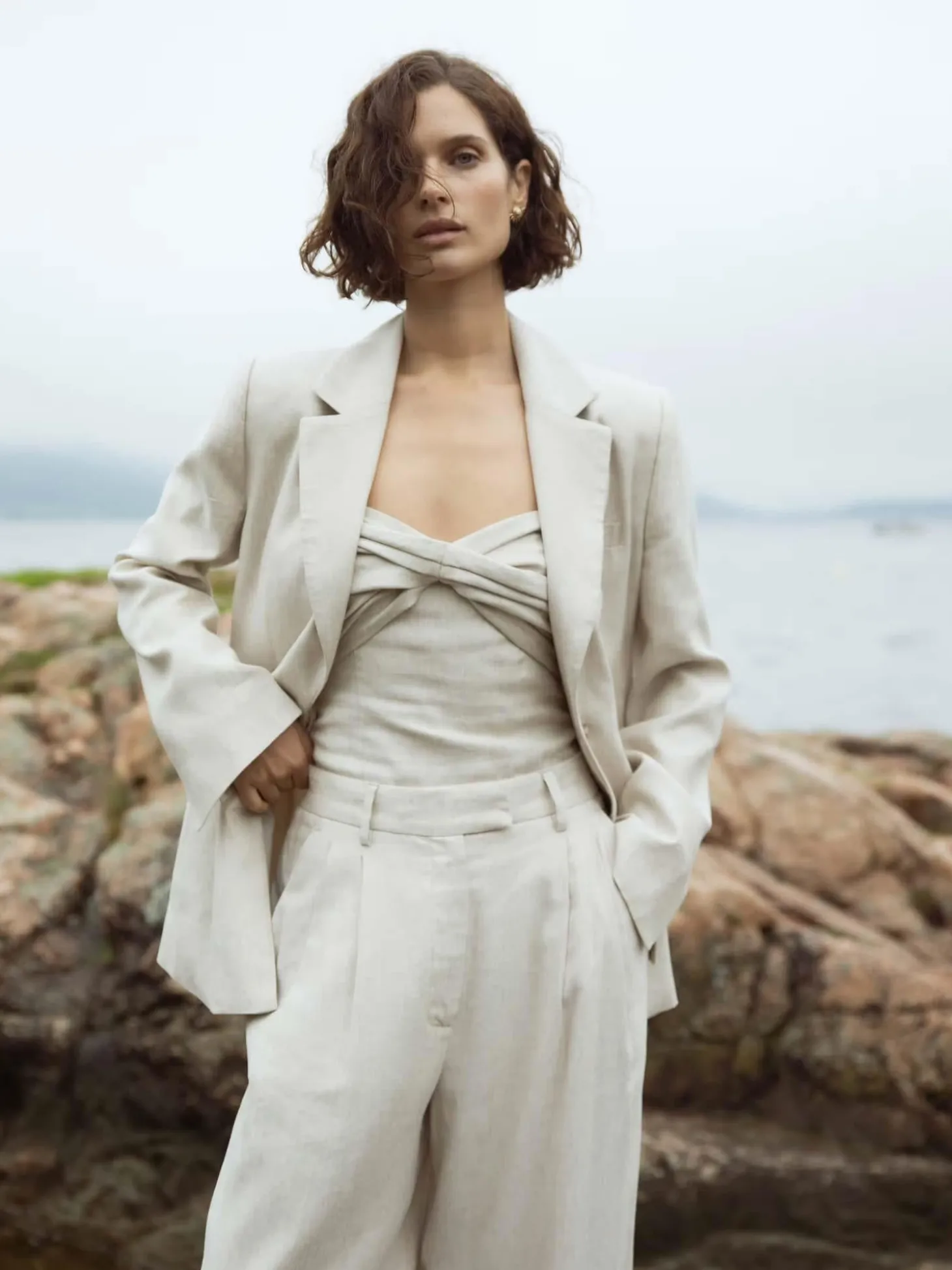 Antonia Blazer - Light Sand Melange