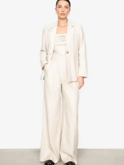 Ava Trousers - Light Sand Melange