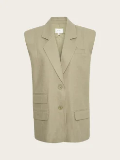 Birly OZ Linen Waistcoat - Mermaid