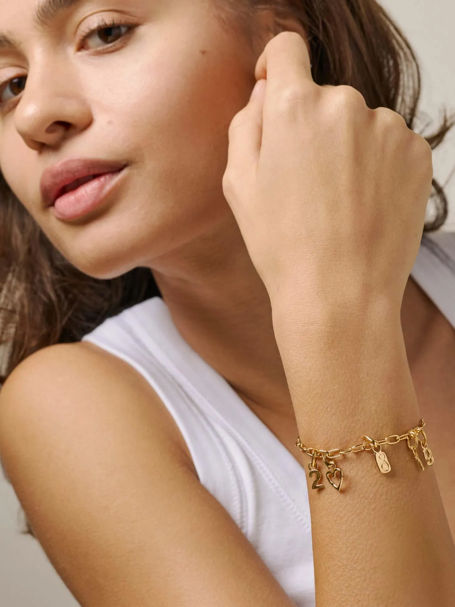 Bracelet Medium Charm - Gold