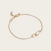 Bracelet Organic Double Circle - Gold