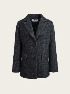 Brooklyn Blazer - Black Herringbone