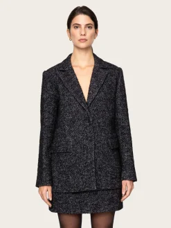 Brooklyn Blazer - Black Herringbone