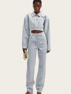 Calia HW Straight Jeans - Light Blue