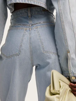 Calia HW Straight Jeans - Light Blue