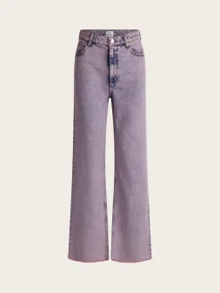 Color Denim Charm Jeans - Vintage Purple