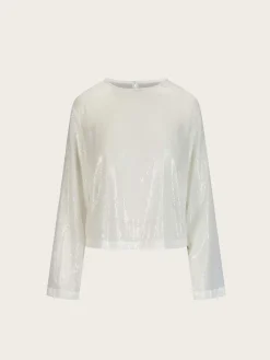 Core Longsleeve Sequin - White