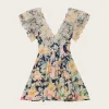 Cotton Slub Frilly Dress - Botanic