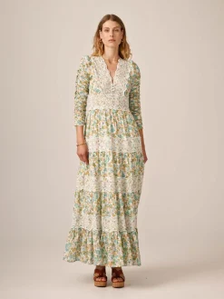 Cotton Slub Maxi Dress - Anemone Fields