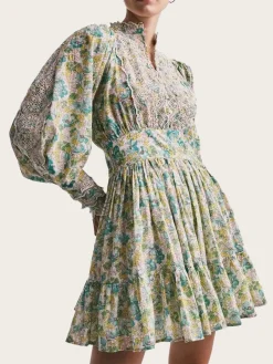 Cotton Slub Mini Dress - Anemone Fields