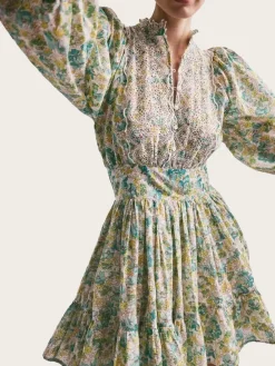 Cotton Slub Mini Dress - Anemone Fields