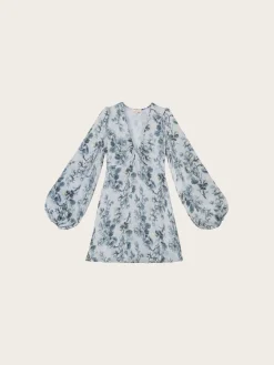 Crépe Satin V-neck Dress - Antique