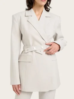 Dagny Blazer - White Onyx Mel