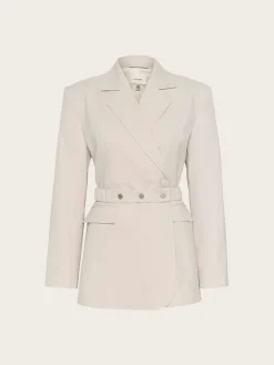 Dagny Blazer - White Onyx Mel