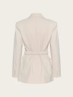 Dagny Blazer - White Onyx Mel