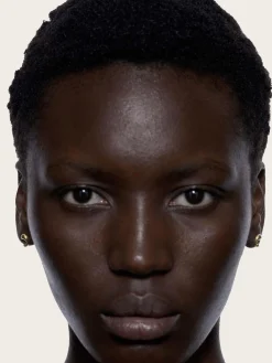 Dolphin Pool Studs Pair - Gold