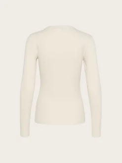 Drew LS Logo Top - White Onyx