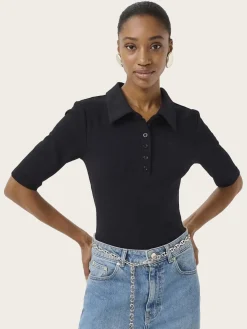 Drew Polo Top - Black