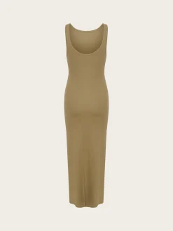 Drew sl Reversible Long Dress - Stone Grey