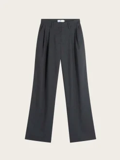 Duke Rayon Blend Pants - Dk Grey Melange