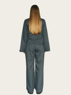 Duke Rayon Blend Pants - Dk Grey Melange