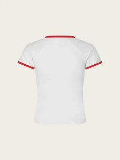 Enmolly ss Raglan Tee Solid - White Salsa