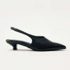 Eros Black Leather Pumps
