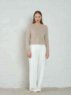 Fiona Summer Sweater - Lt Beige Melange