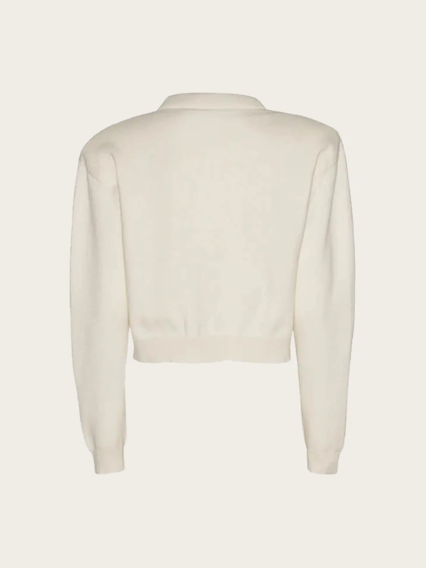 Firm Knit Cardigan - Egret