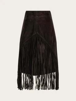 Fringe Skirt - Black
