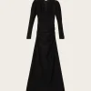 Glitter Jersey Gown - Black