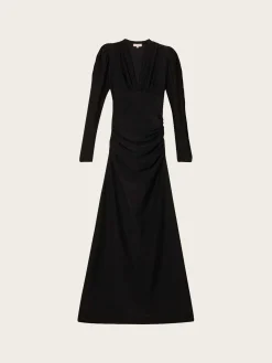Glitter Jersey Gown - Black