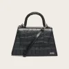 Harvey Croco Bag - Black