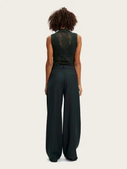 Hilma Lace Tank Top - Jet Set