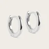 Hoops Chunky Classic - Silver 8mm